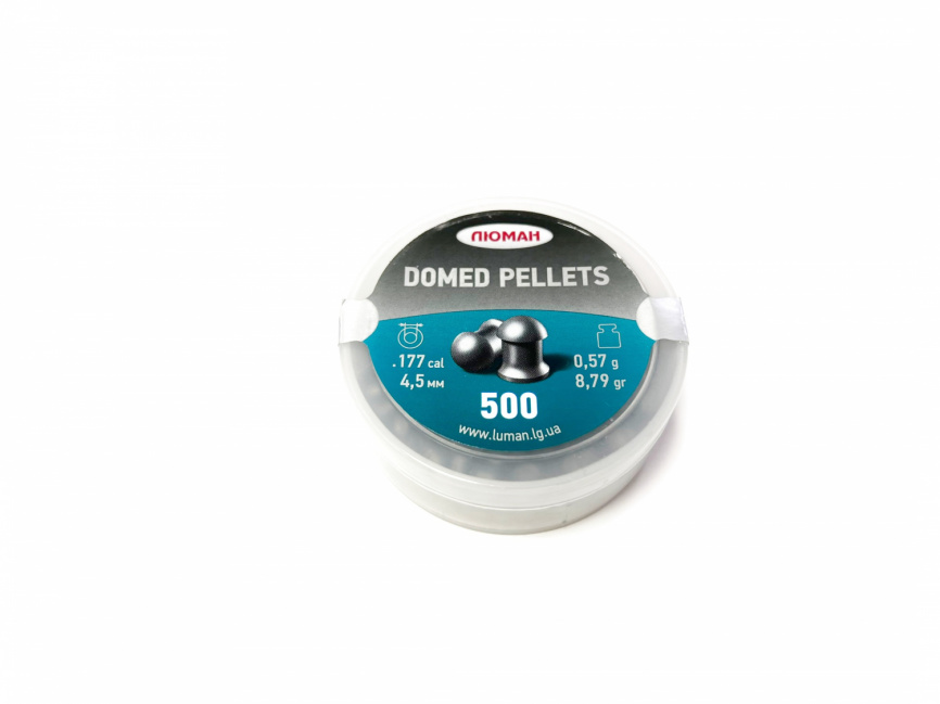 Пульки для пневматики 4,5 Люман Domed Pellets 0,57гр. 500шт. фото 1